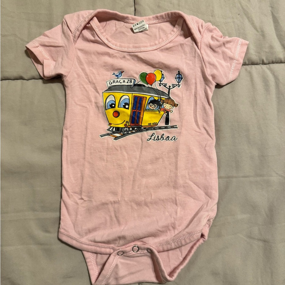 Lisboa Portugal Pink Baby Onesie Size 6 Months